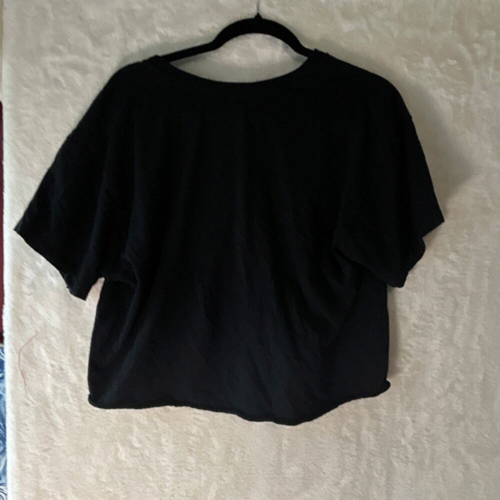 XXXTentacion Crop Top Womens Black Graphic Tee V Neck Streetwear Hip Hop - Picture 4 of 4